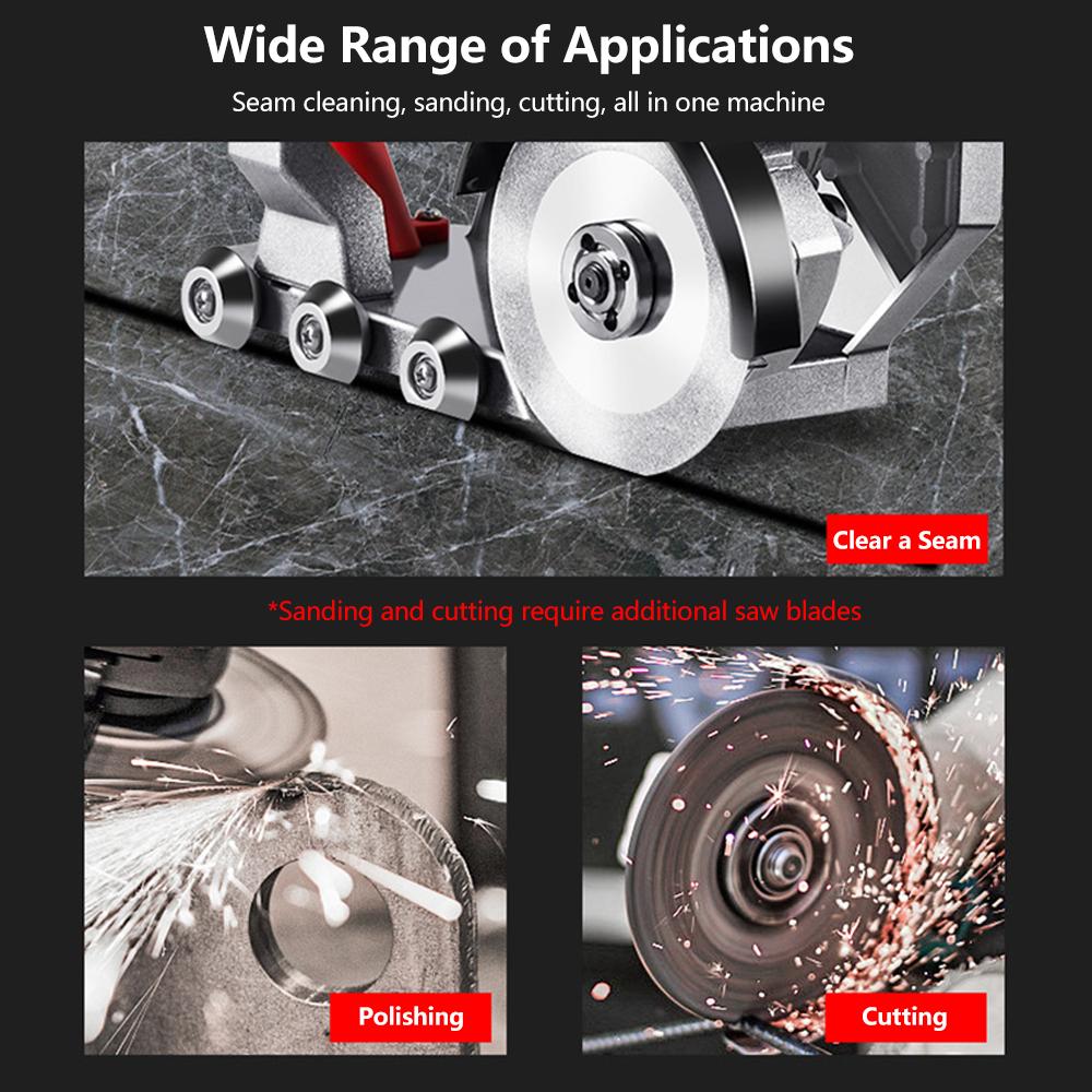 Прозрачный кронштейн для машины для заделки швов Угловая шлифовальная машина Модернизированный набор инструментов Плитка Напольная плитка Очистка щелей с прорезями