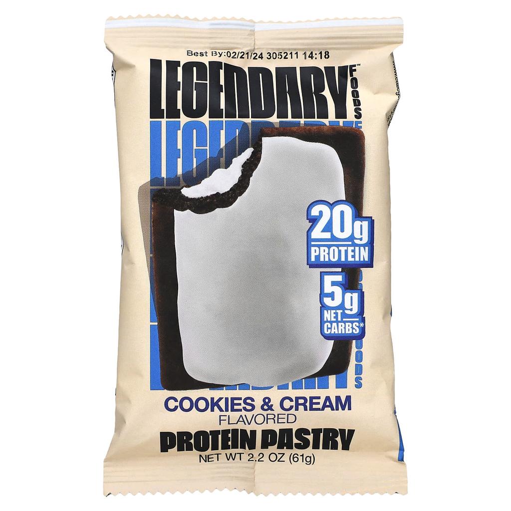 Protein Pastry, Cookies & Cream, 10 Pastries, 61G (2.2Oz) Each