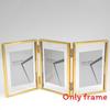 5 And 7 Inch Double Sided Transparent Fold Dual Photo Frame For Decor Home
