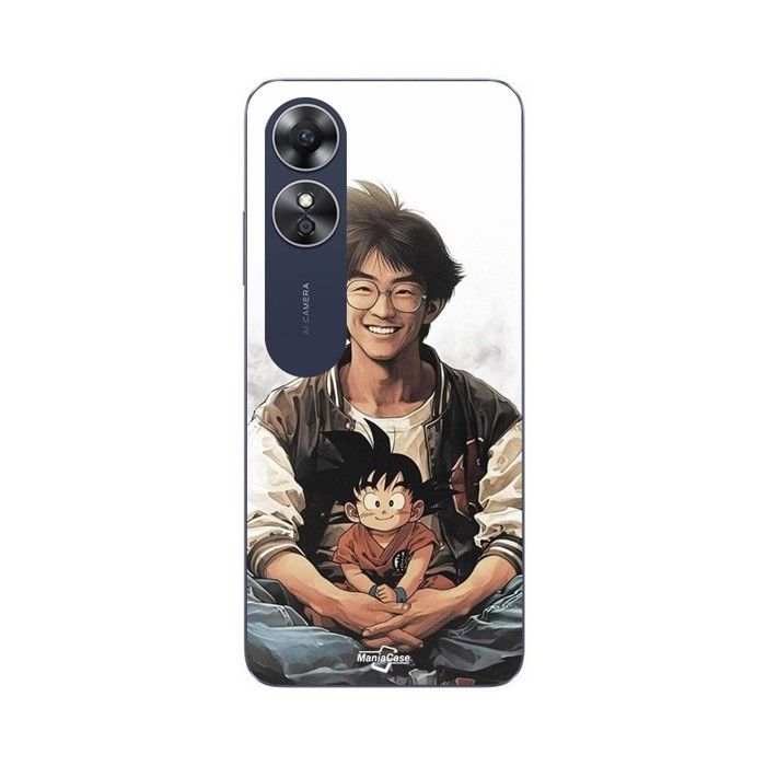 Coque de téléphone - MANIACASE - Oppo A17 - Akira Toriyama Goku - Silicone TPU - Enfant