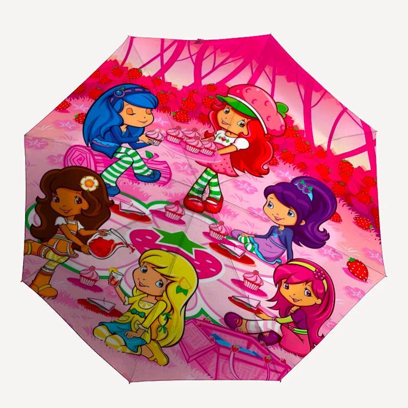 1pc Strawberry Princess5 Umbrella, Sun Protection, And UV Shielding. It Has Eight Sturdy Ribs for Outdoor Use And Perfect Gift