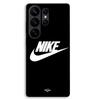 Чехол для телефона - MANIACASE - Samsung Galaxy S26 Ultra - Силикон TPU - Белый логотип Nike - Черный