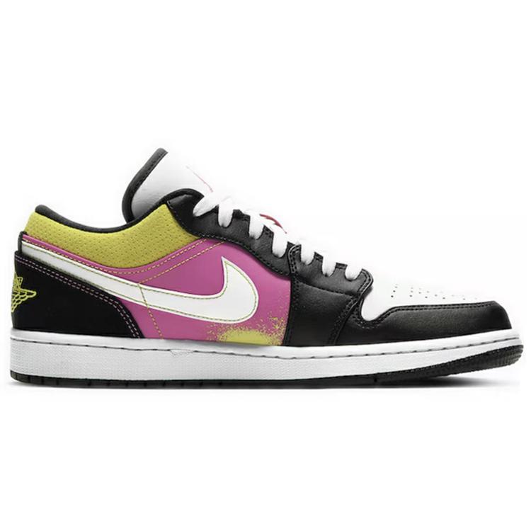 Jordan 1 Низкий Черный Активный Фуксия Кибер CW5564-001