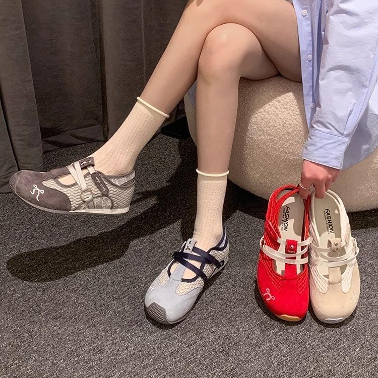 Yueyu 2025 Summer New Mesh Breathable Versatile Fashion Sandals Flat-bottomed Versatile Casual Shoes Sports Shoes