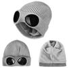 Pilot Glasses Cap With Glasses Skullies Caps Korean Beanies Ski Cap Knitted Hats Women Wool Caps