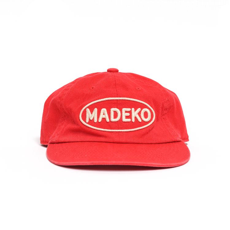 Кепка с оригинальным логотипом Madeko_Красная