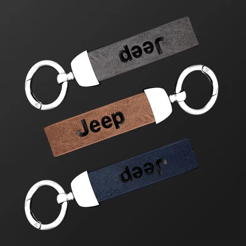 Для Jeep Ключница из высококачественной кожи с логотипом автомобиля Брелок Аксессуары для Jeep Grand Cherokee Wrangler JK Gladiator Compass