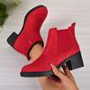 Fashion 2025 Women Platform Ankle Boots Autumn Fashion Elegant Solid Colors High Heel Boots Comfortable Zip Shoes Women Zapatos De Mujer