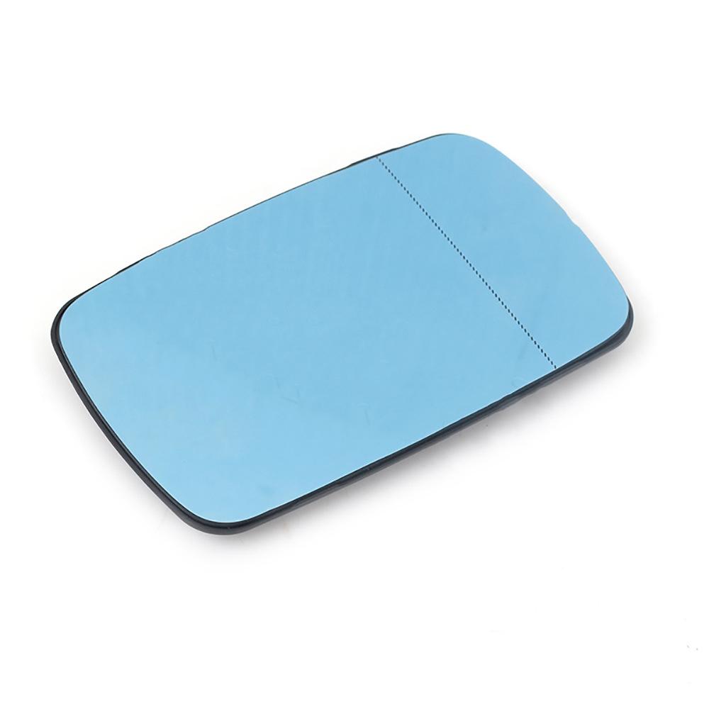 Зеркальное стекло бокового вида для BMW E46 320i 330i 325 Синее тонированное с держателем Подогреваемое Л+П 2 шт.