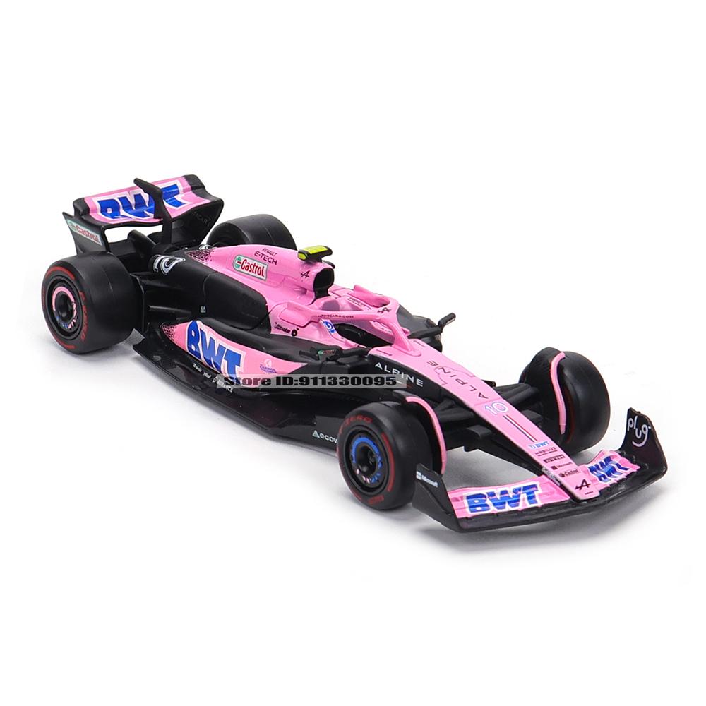 Ббураго 1:43 НОВЫЙ 2023 Команда Alpine F1 A523 №10 Пьер Гасли №31 Эстебан Окон Формула-1 Сплав Супер Игрушка Литая модель автомобиля