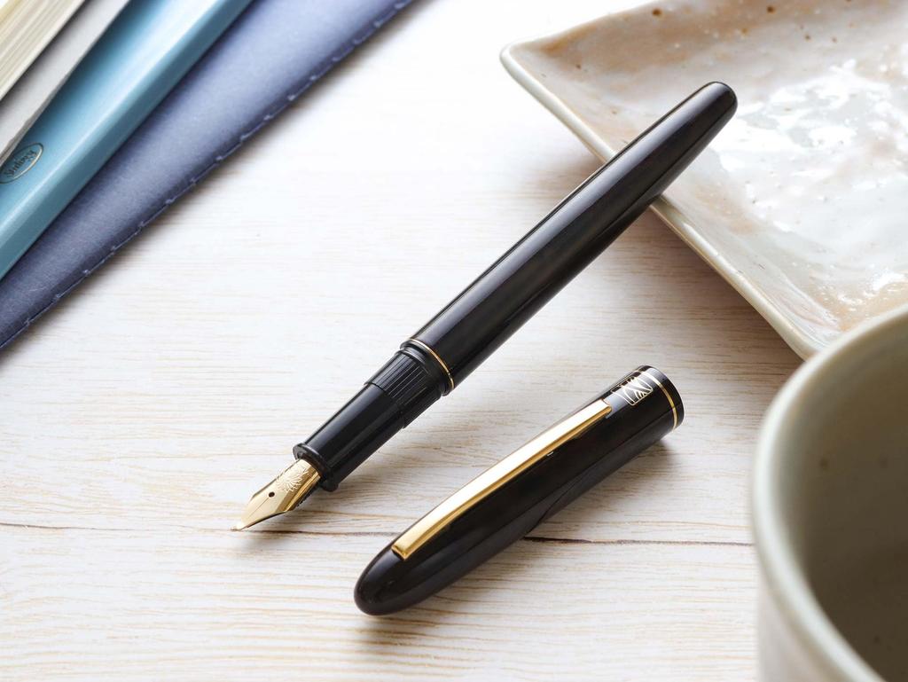 WANCHER Kuretake Chokan Fountain Pen Chakasumi Fountain Pen Fountain - [Wancher Pen] (M Medium)