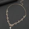 Luxury Necklace Earring Set Sparkling Crystal Bridal Necklace Wedding Jewelry  Wedding Party