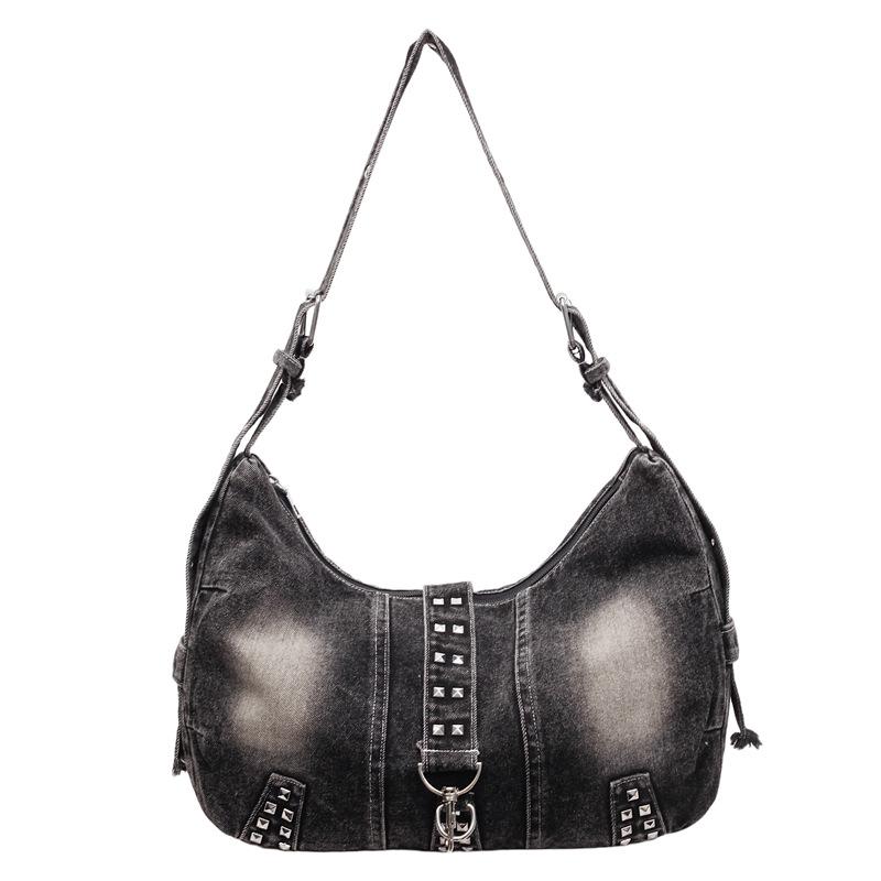 Сумка-тоут большой вместимости, сумка из выбеленного денима, сумка на одно плечо, сумка кроссбоди для поездок на работу