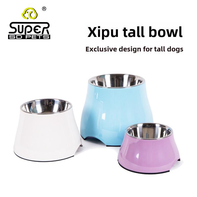 Премиальная миска двойного назначения из нержавеющей стали для собак мелких и средних размеров