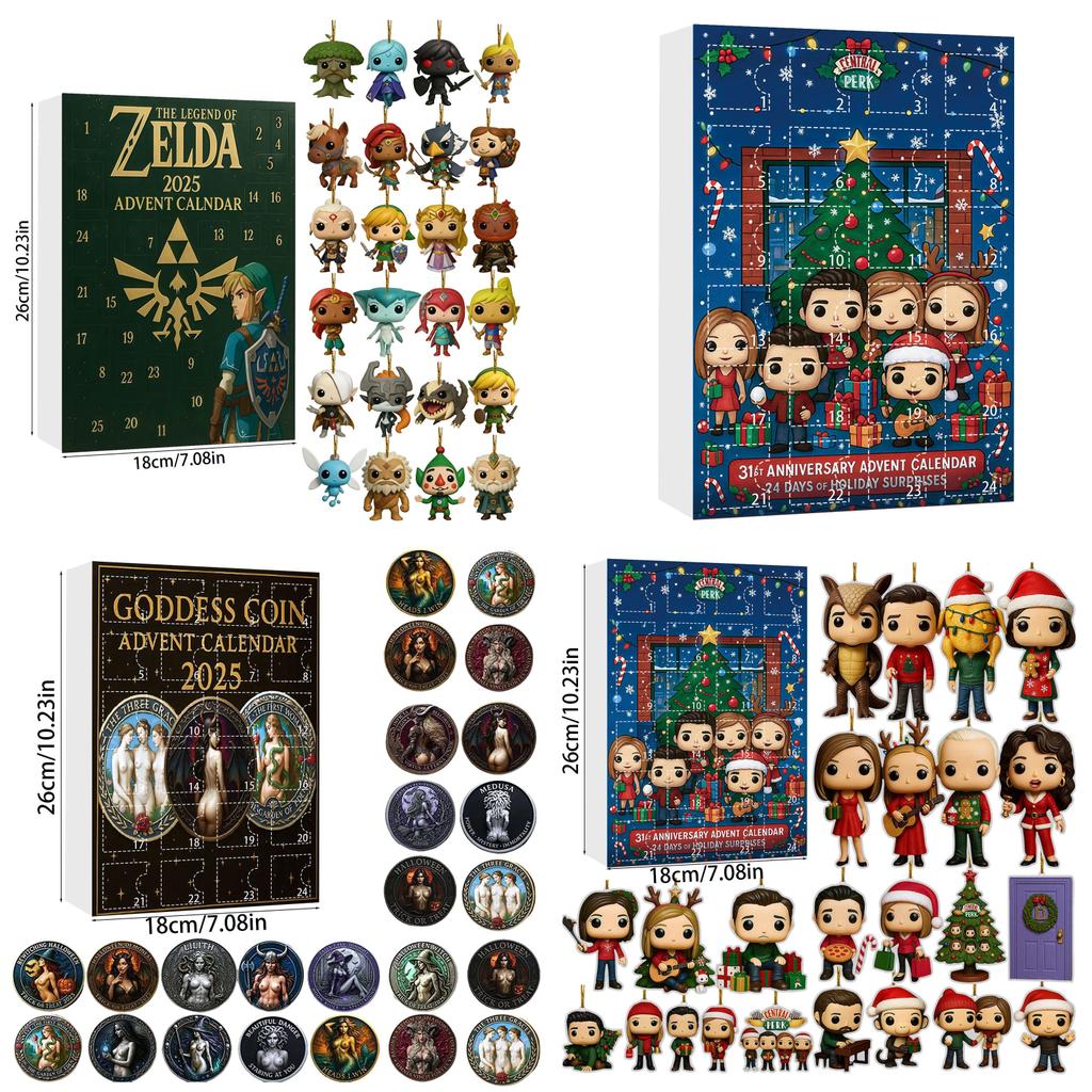 Рождественский адвент-календарь Stray Kids с 24 акриловыми украшениями для праздничного подарка