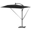 Sun Umbrella Black 294 x 200 x 270 cm Polyester and Aluminum