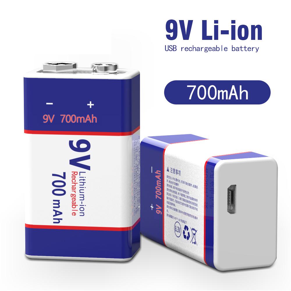 Зарядка через USB 9 В литий-ионная аккумуляторная батарея 6F22 9 В литий-ионная аккумуляторная батарея для модели радиоуправляемого вертолета микрофон игрушечный металлоискатель батарея