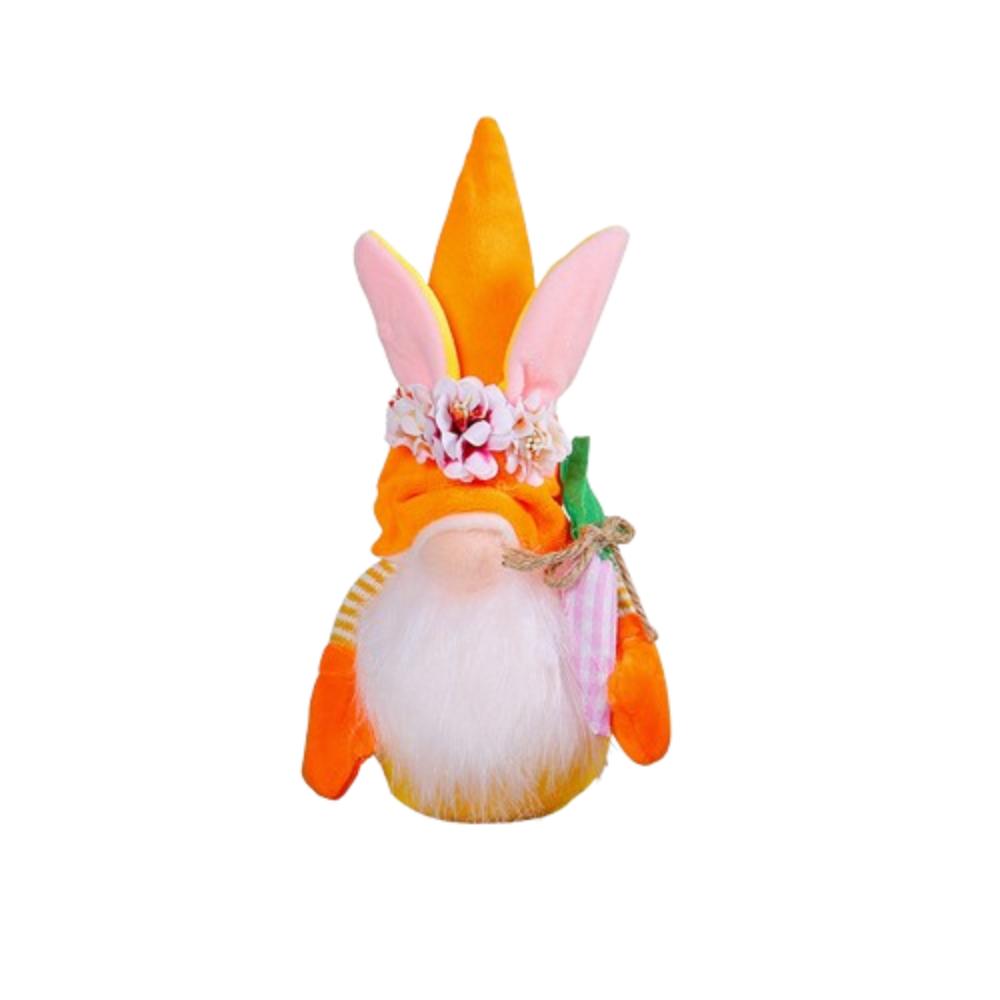 Kawaii Easter Faceless Dwarf Doll Mini Gnome Rabbit Doll Flower Easter Decoration  Home
