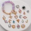 1pc Love Heart Alloy Pendant Accessories For Jewelry Making DIY Necklace Bracelet Earring