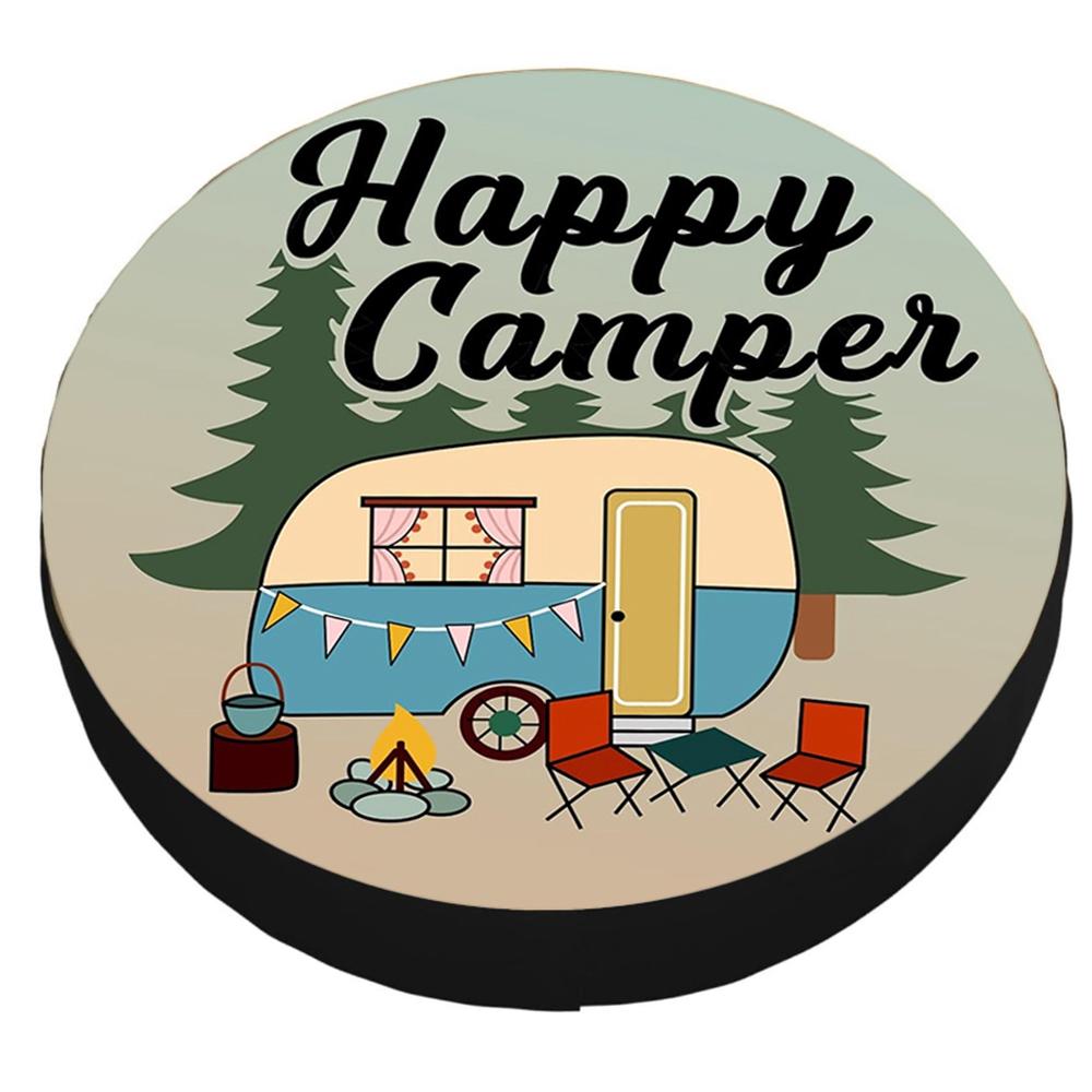 Чехол на запасное колесо Happy Camper Dust-Proof 210D Oxford Аксессуары для шин, пожалуйста, выберите правильный размер для вашего автомобиля