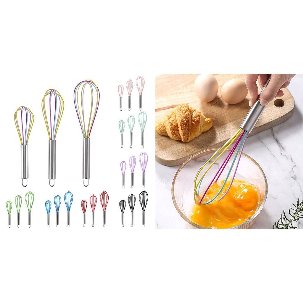 Stainless Steel Handle Beater Reliable Mixing Tool Baking Supplies Food Preparation Tool for Home and Professional Use