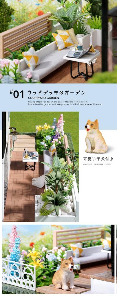 moin moin Кукольный домик Миниатюрный DIY Набор для ручной работы Инструкции Европейская вилла Садовая вилла Светодиодная подсветка Акриловый кейс Фигурка Музыкальная шкатулка 2201dh307 1/24