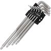 СУДНО (СУДНО) Шестигранный Torx ключ L-образный, Набор из 9 шт., Шаровый конец, 8509BTX