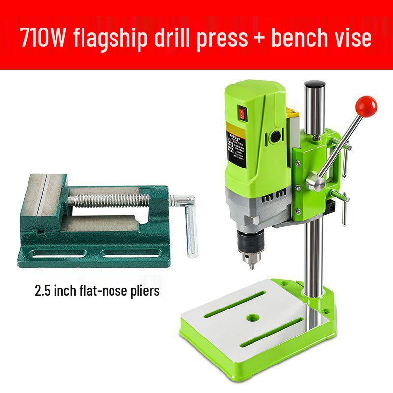 High Precision Mini 220V Bench Drill: Industrial Grade Multifunctional Drill Press for Household Use