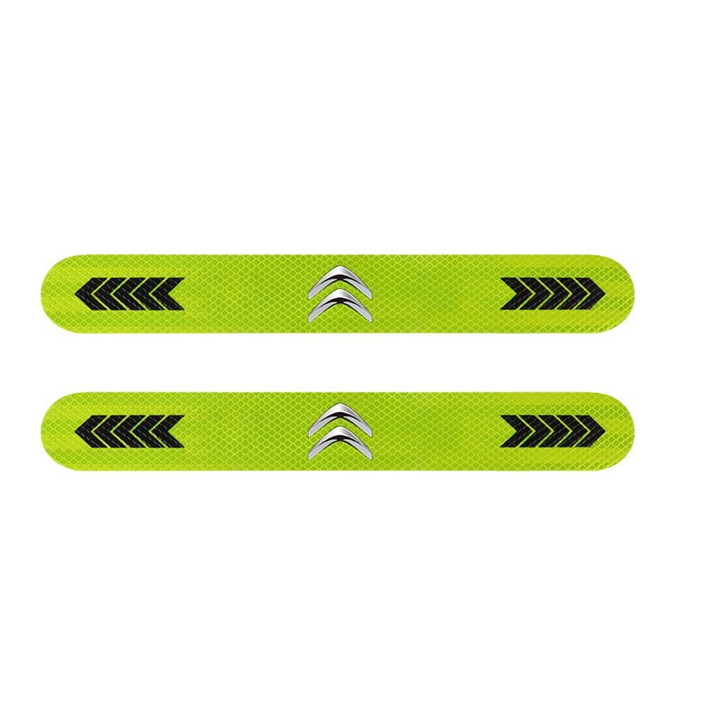 AJFJ2 Car Reflective Sticker Automobile Trunk Warning Safety Tape Reflective Strips For Citroen C1 C3 C4 Picasso C4L C5 VTS C-ELYSEE