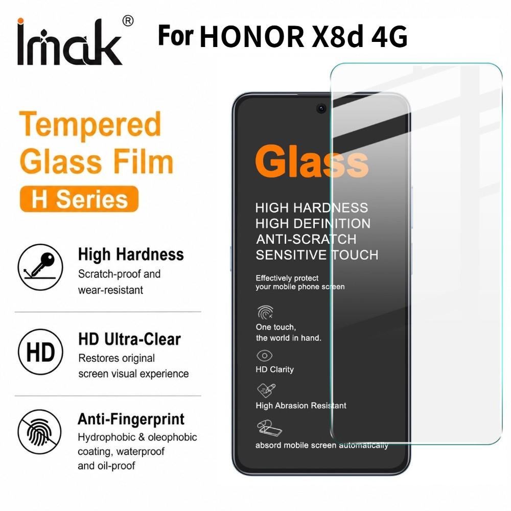 For Honor X8d 4G Tempered Glass IMAK H Screen Protector Film Support Fingerprint