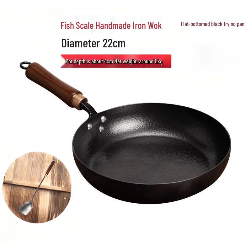 Hand-Forged Wrought Iron Skillet