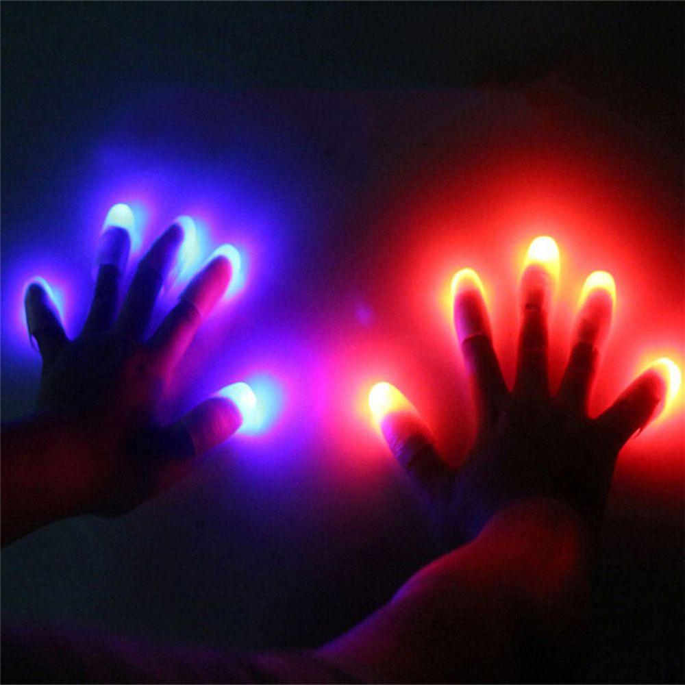 1 Pc Luminous Glow Toys LED Induction Light Flashing Fingers Finger Light Light Up Thumbs