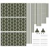 Privacy Screen Olive 100 x 50 x 180 cm Steel