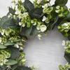 30 см искусственный эвкалиптовый венок для входной двери, весенние искусственные листья, крыльцо