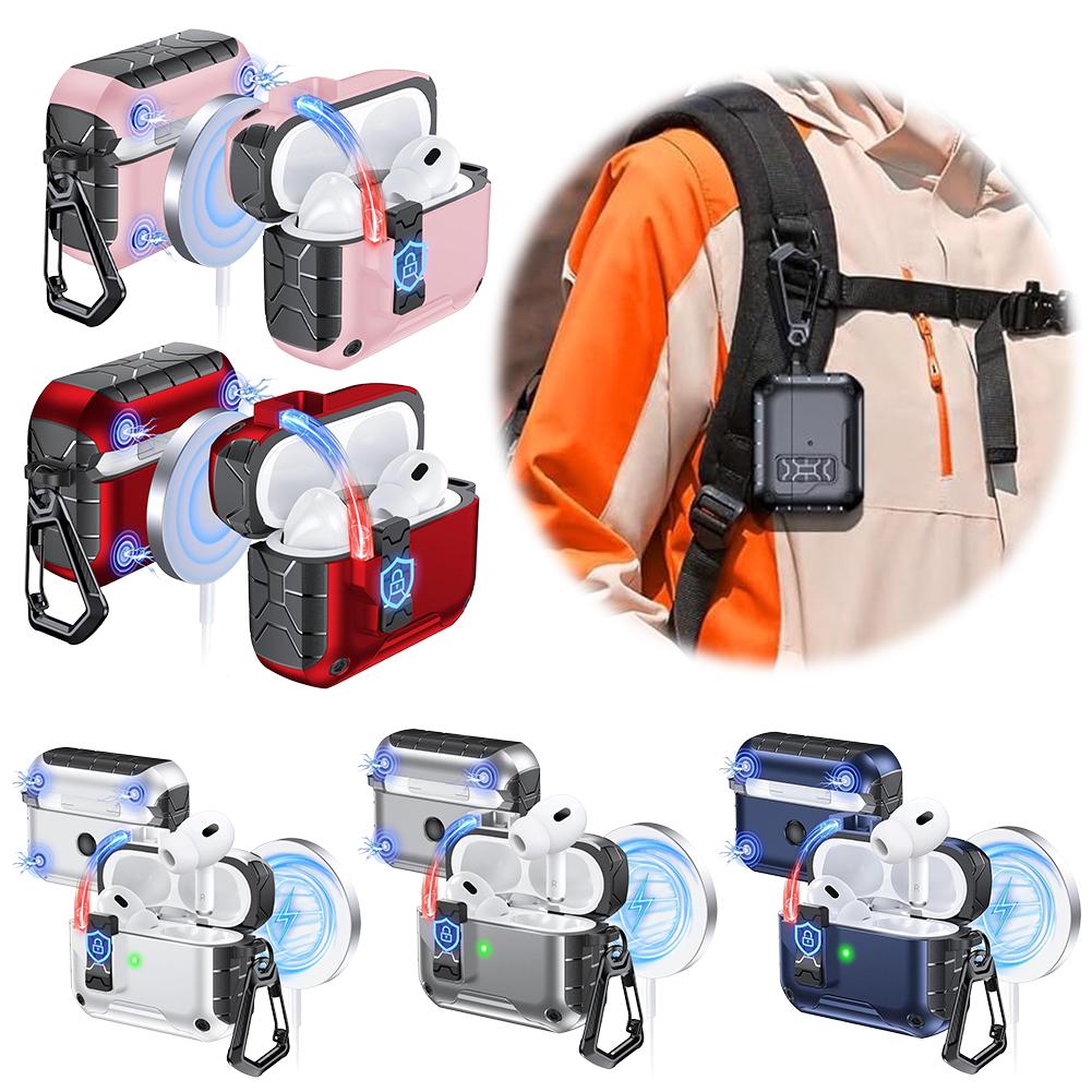 Автоматическое открытие для чехла AirPods Pro 3-го поколения с магнитом, совместим с зарядным чехлом Apple AirPods, полная защитная крышка с брелоком