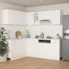 Kitchen Furniture Set - vidaXL - 11 Pcs - White - Chipboard - Contemporary Design