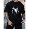 Spider Printing Summer Men T-shirt Cotton Luxury Short Sleeve Tees Solid Color Brand Fashion Womems Tops T-Shirts Free Shipping
