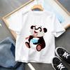Cute Panda Printed Dinosaur T-shirt For Boys Girsl Summer Outfit Tops Kids Casual T Shirt Kawaii Children Short Sleeve Clothes