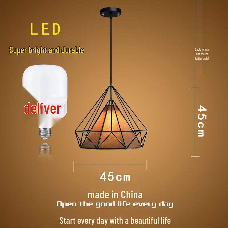 Влиятельный Салон Красоты Ретро-Люстра с Алмазным Декором для Парикмахерской или Магазина Молочного Чая