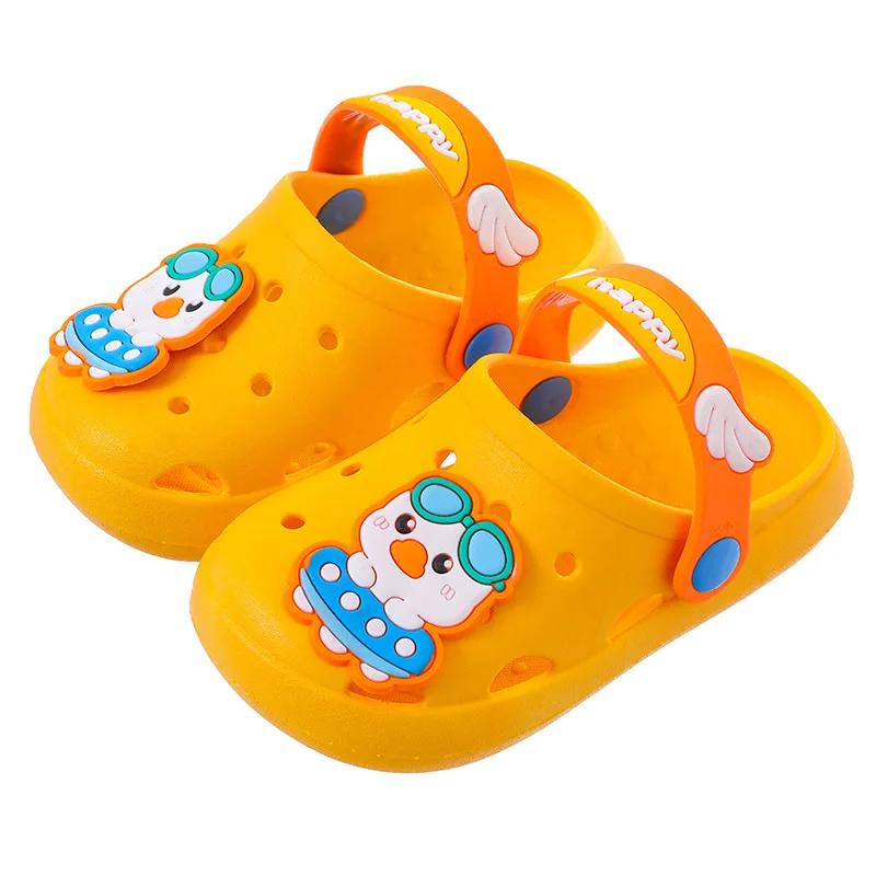 Pantuflas Детские тапочки с рисунком, летние новые пляжные туфли для мальчиков, мягкая подошва, домашняя обувь для девочек, милые детские сандалии, детская обувь, шлепанцы