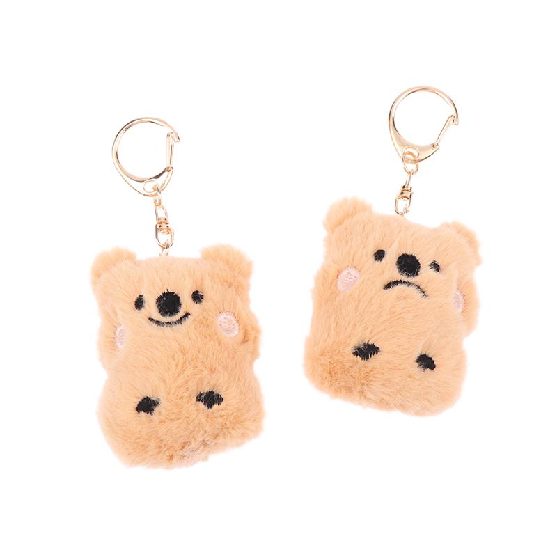 Писк, улыбающийся или плачущий медвежонок, брелок, плюшевый кулон, милый кулон для девочек, чехол для мобильного телефона, женская сумка, кулон, подарок