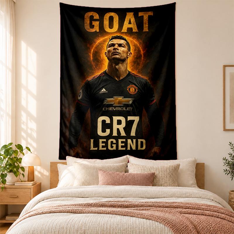Cristiano Ronaldo Tapestry highquality for decorating living room bedroom dorm walls ideal as bedroom wallart orholiday gift
