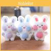 Adorable Cute Bunny Plush Toy Keychain Soft Short Plush Cartoon Rabbit Bag Charm