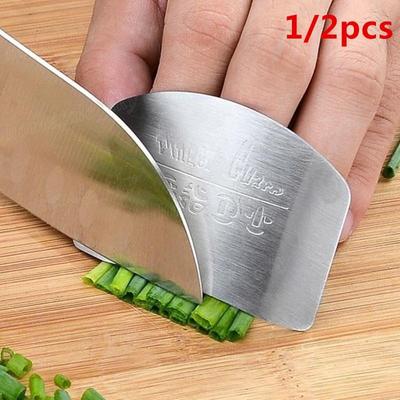 Новый кухонный инструмент из нержавеющей стали, защита для пальцев, нож, ломтик, безопасная защита