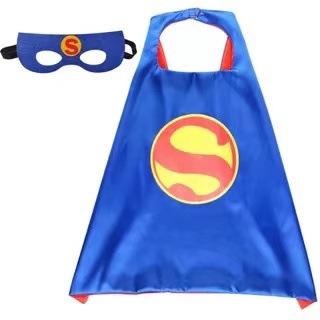Halloween Children'S Cape, Superhero Frozen Style, Spider-Man, Iron Man, And Cap Mask