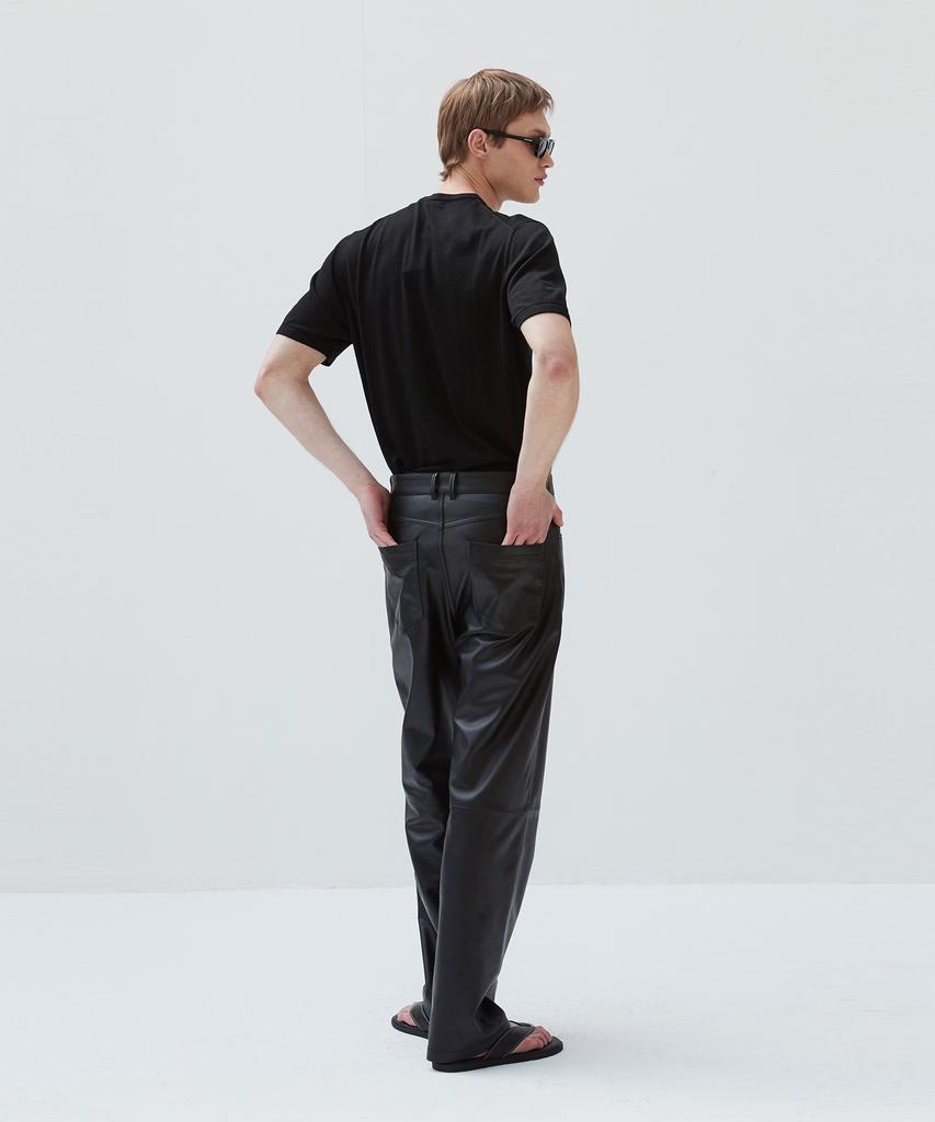 Beleudemaleu Italian Napa Lambskin Relaxed Fit Pants