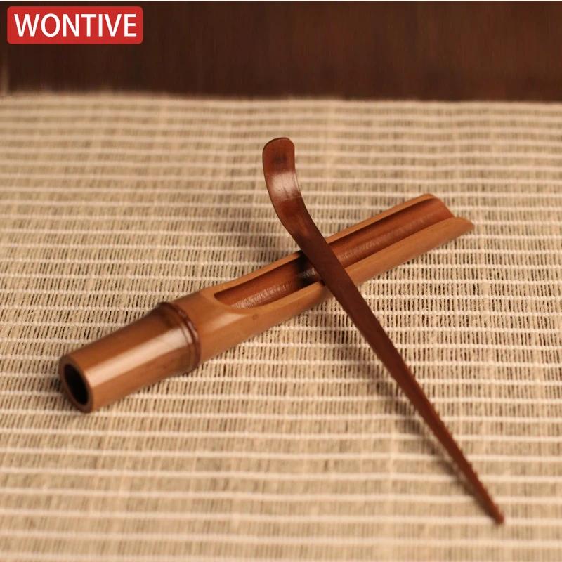1 Suit Natural Bamboo Tea Scoops Matcha Coffee Sugar Salt Spoon Scoop Chinese Tea Sets Kitchen Tool Tea Ceremony Accessories