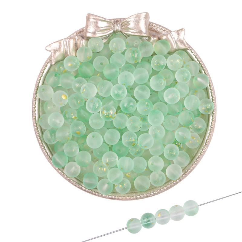 50 шт. Разноцветные бусины из стекла и хрусталя с эффектом золотой фольги 8 мм Свободные круглые бусины для браслета, ожерелья, изготовления ювелирных изделий своими руками