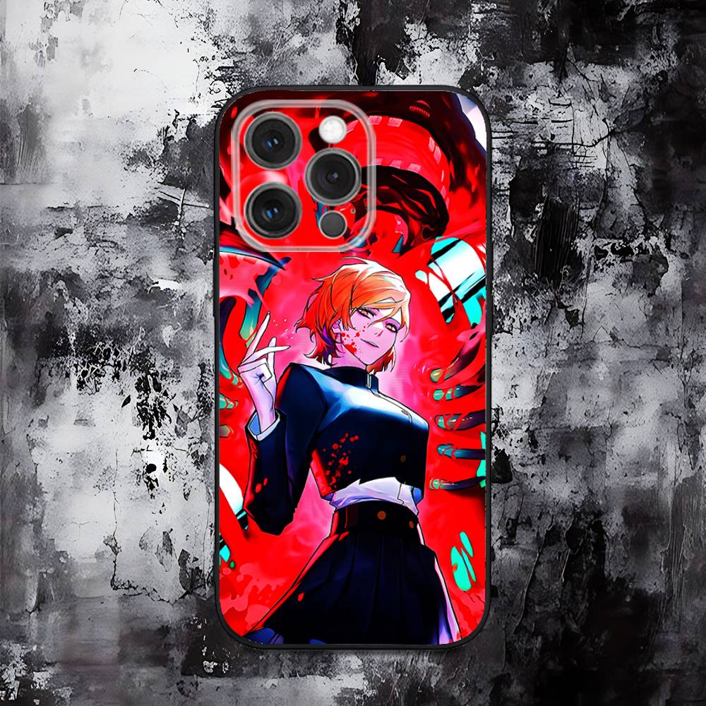 Чехол для телефона Jujutsu Kaisen Нобара Кугисаки Для iPhone 16,15,14,13,12,11,Pro,Max,Plus,X,XS,SE,E,Mini,Мягкий силиконовый черный чехол