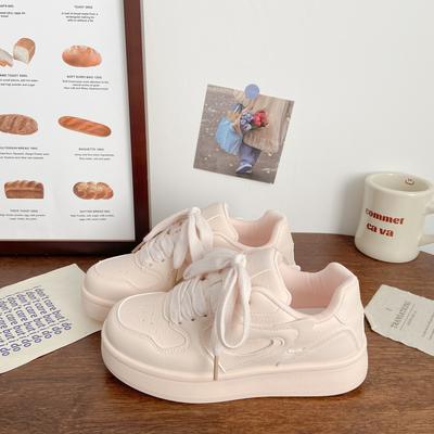 Женские весенние универсальные туфли на толстой подошве с круглым носком, дышащие, повседневные спортивные туфли, женская обувь